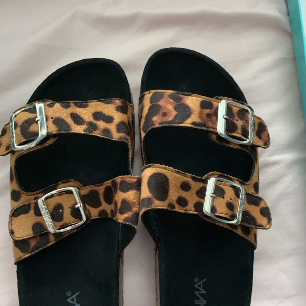 Anna leopard print Sandals